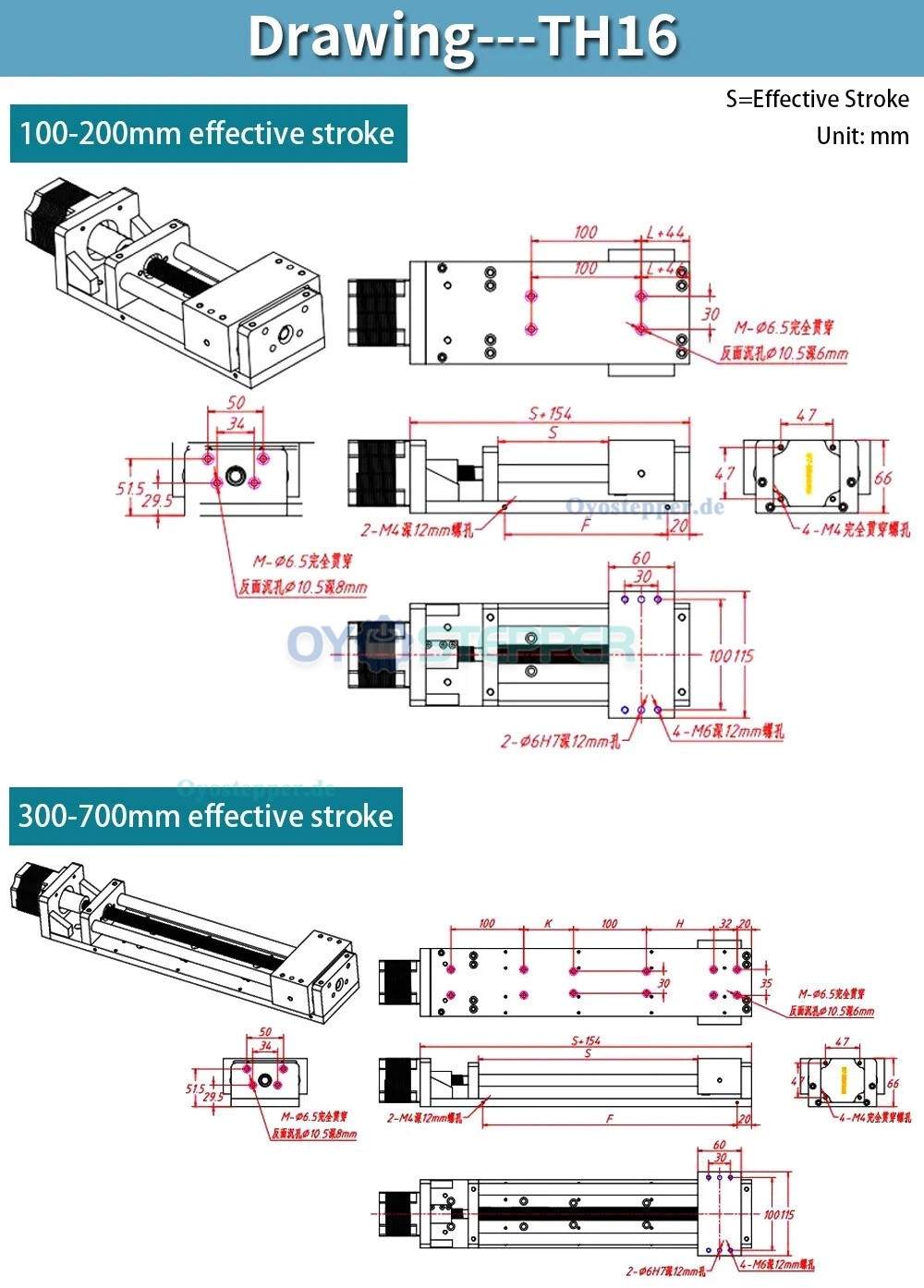 XYZ-Achsen CNC-Schlitten, Linearf&uuml;hrungsschiene, Linearf&uuml;hrung f&uuml;r NEMA 23/34