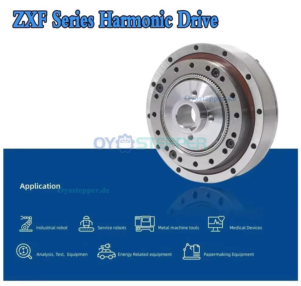 ZXF-Serie Harmonic-Drive-Getriebe,&Uuml;bersetzungsverh&auml;ltnis 31:1 bis 160:1, f&uuml;r Schrittmotor / Servomotoren, CNC-Roboterarme