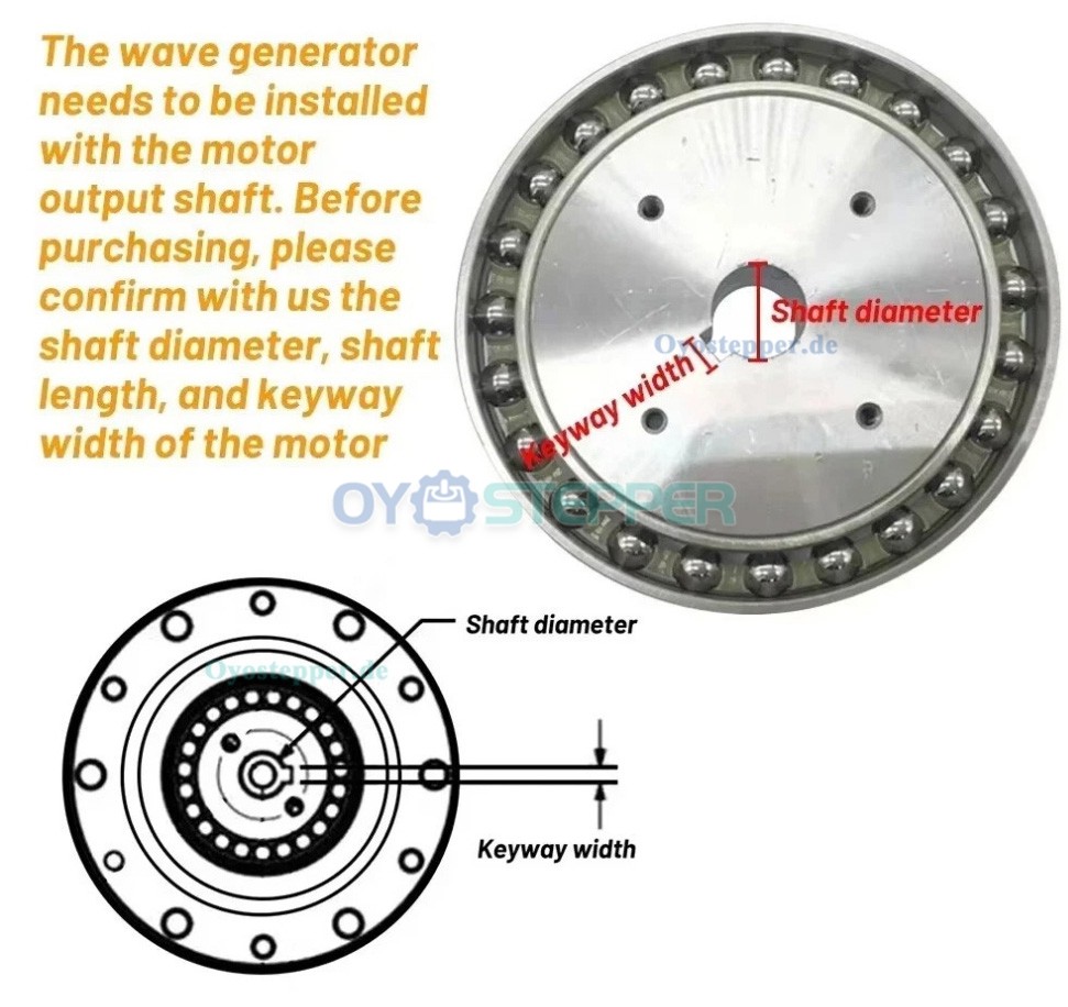 ZXS-Serie Harmonic-Drive-Getriebe,Schalen-&Uuml;bersetzungsverh&auml;ltnis 30:1 bis 160:1 , f&uuml;r Schrittmotor / Servomotoren
