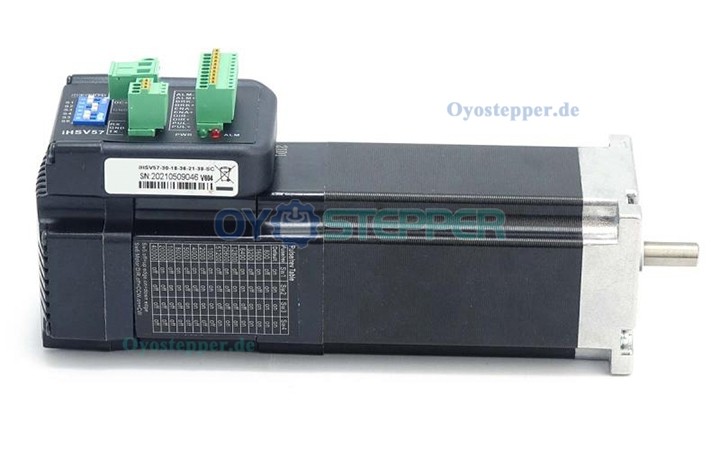 JMC NEMA 23 AC-Servomotor mit integriertem Treiber & Bremse, 180W, 36V, 0,65 Nm, 3-Phasen, 3000 U/min, 60 × 60 mm