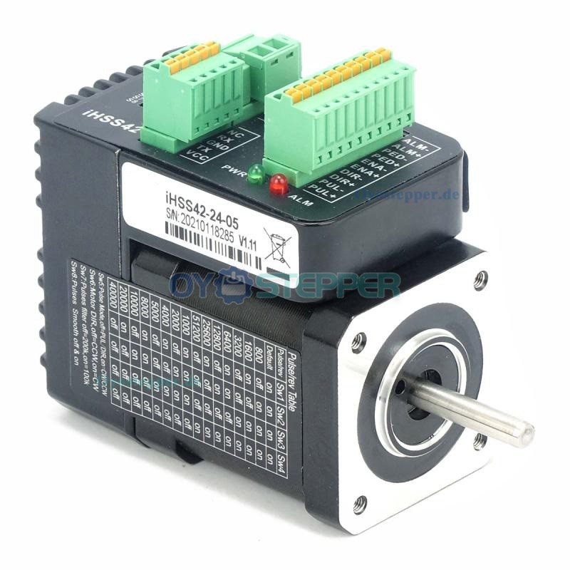 JMC Integrierter NEMA 17 Closed-Loop-Schrittmotor, 1,8°, 0,48 Nm, 1,2A, 42 × 42 mm