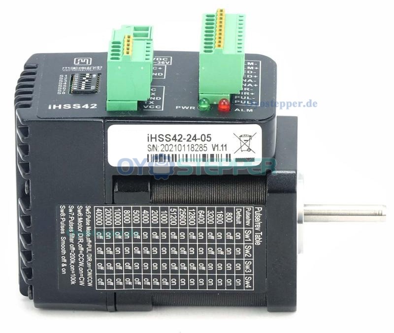 JMC Integrierter NEMA 17 Closed-Loop-Schrittmotor, 1,8°, 0,48 Nm, 1,2A, 42 × 42 mm