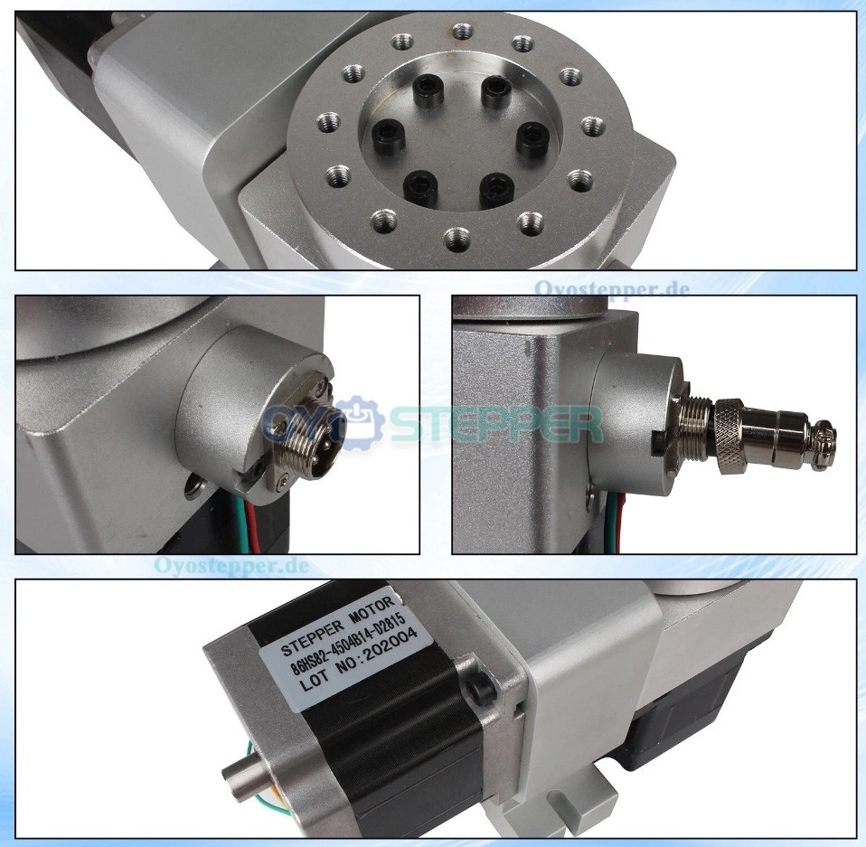 TRNC-A1-C1 CNC A/C Drehachse für die 4. und 5. Achse mit 50:1 Harmonic Drive Getriebe und Teilapparat TRNC-A1-C1 CNC A/C Drehachse für die 4. und 5. Achse mit 50:1 Harmonic Drive Getriebe und Teilapparat
